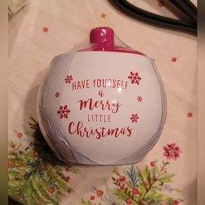 Christmas sugar bowl with spoon